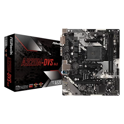 ASRock A320M-DVS R4.0 AMD A320 SocketAM4 mATX alaplap