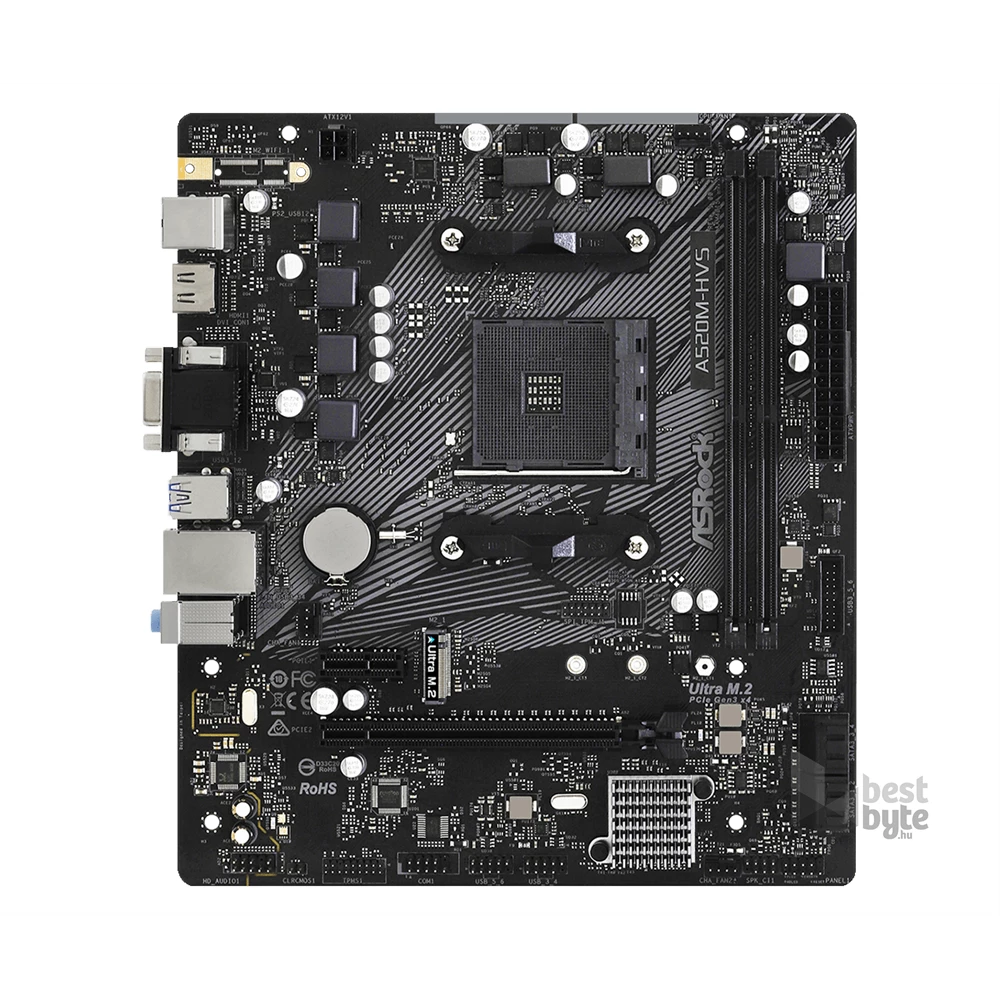 ASRock A520M-HVS AMD A520 SocketAM4 mATX alaplap