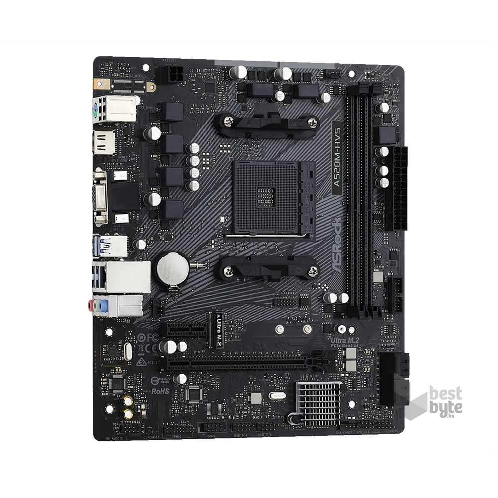 ASRock A520M-HVS AMD A520 SocketAM4 mATX alaplap