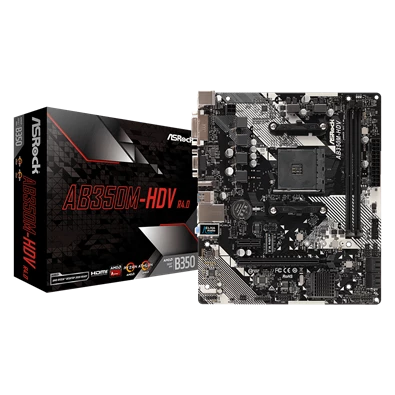 ASRock AB350M-HDV R4.0 AMD B350 SocketAM4 mATX alaplap
