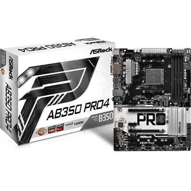 ASRock AB350 PRO4 AMD B350 SocketAM4 ATX alaplap