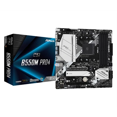 ASRock B550M PRO4 AMD B550 SocketAM4 mATX alaplap