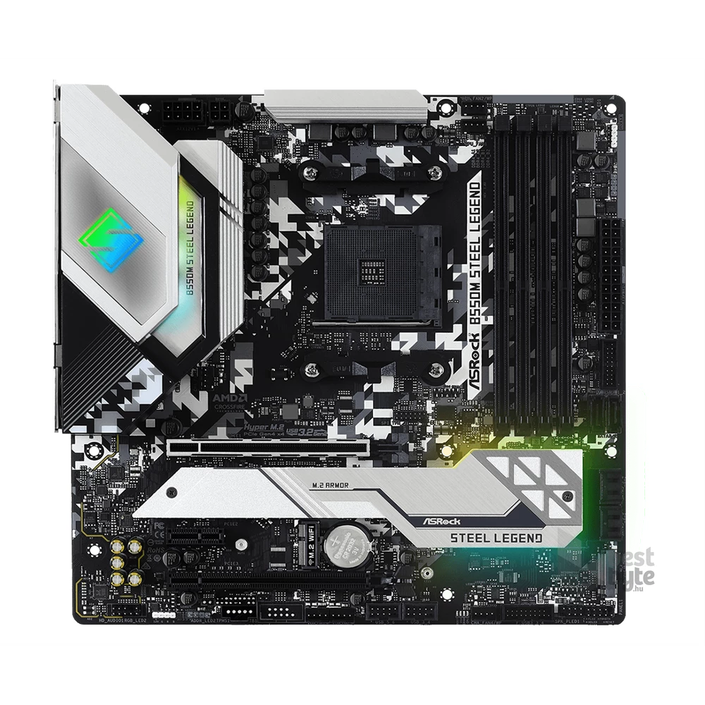 ASRock B550M STEEL LEGEND AMD B550 SocketAM4 mATX alaplap