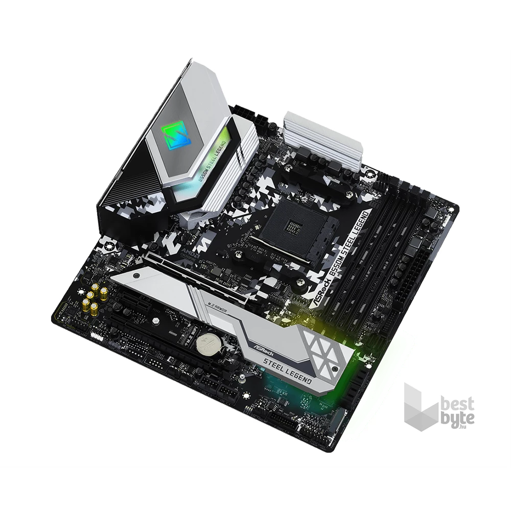 ASRock B550M STEEL LEGEND AMD B550 SocketAM4 mATX alaplap