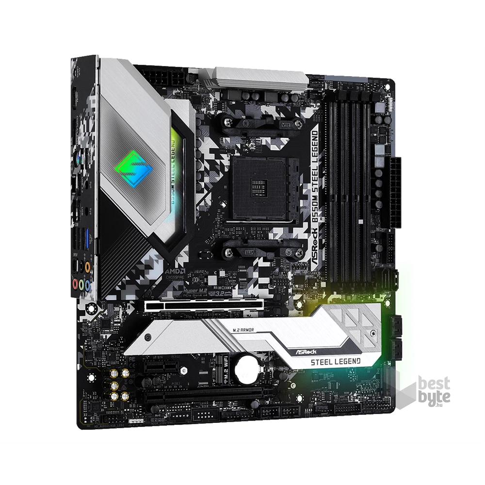 ASRock B550M STEEL LEGEND AMD B550 SocketAM4 mATX alaplap
