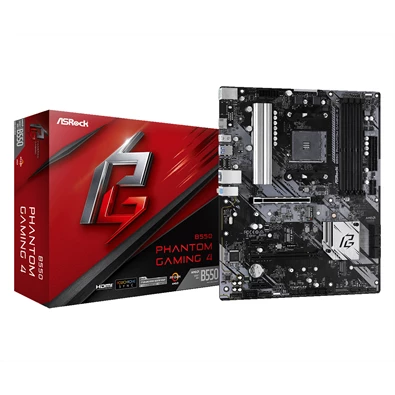 ASRock B550 PHANTOM GAMING 4 AMD B550 SocketAM4 ATX alaplap