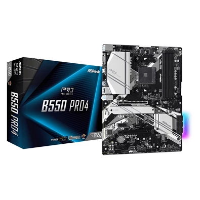 ASRock B550 PRO4 AMD B550 SocketAM4 ATX alaplap