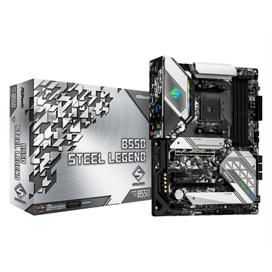 ASRock B550 STEEL LEGEND AMD B550 SocketAM4 ATX alaplap