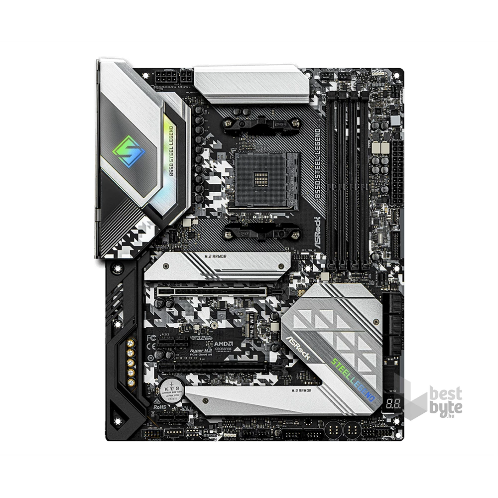 ASRock B550 STEEL LEGEND AMD B550 SocketAM4 ATX alaplap