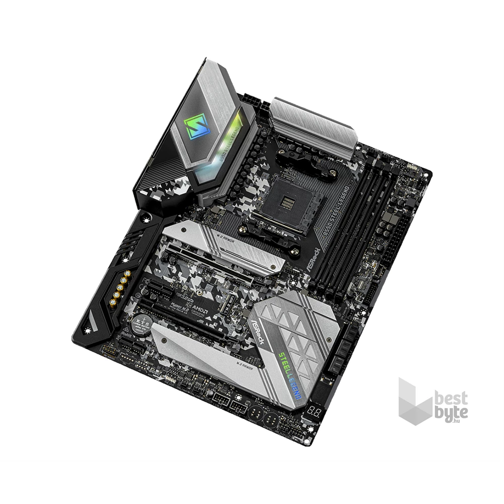 ASRock B550 STEEL LEGEND AMD B550 SocketAM4 ATX alaplap