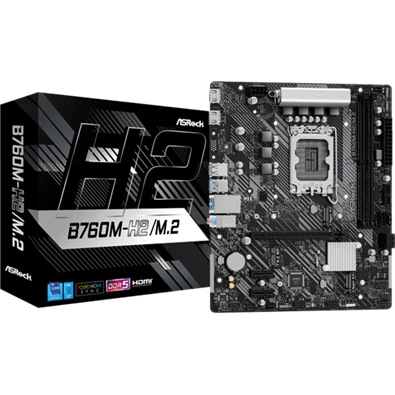 ASRock B760M-H2/M.2 Intel B760M LGA1700 mATX alaplap