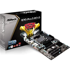 ASRock 970 PRO3 R2.0 AMD 970/SB950 SocketAM3+ ATX alaplap