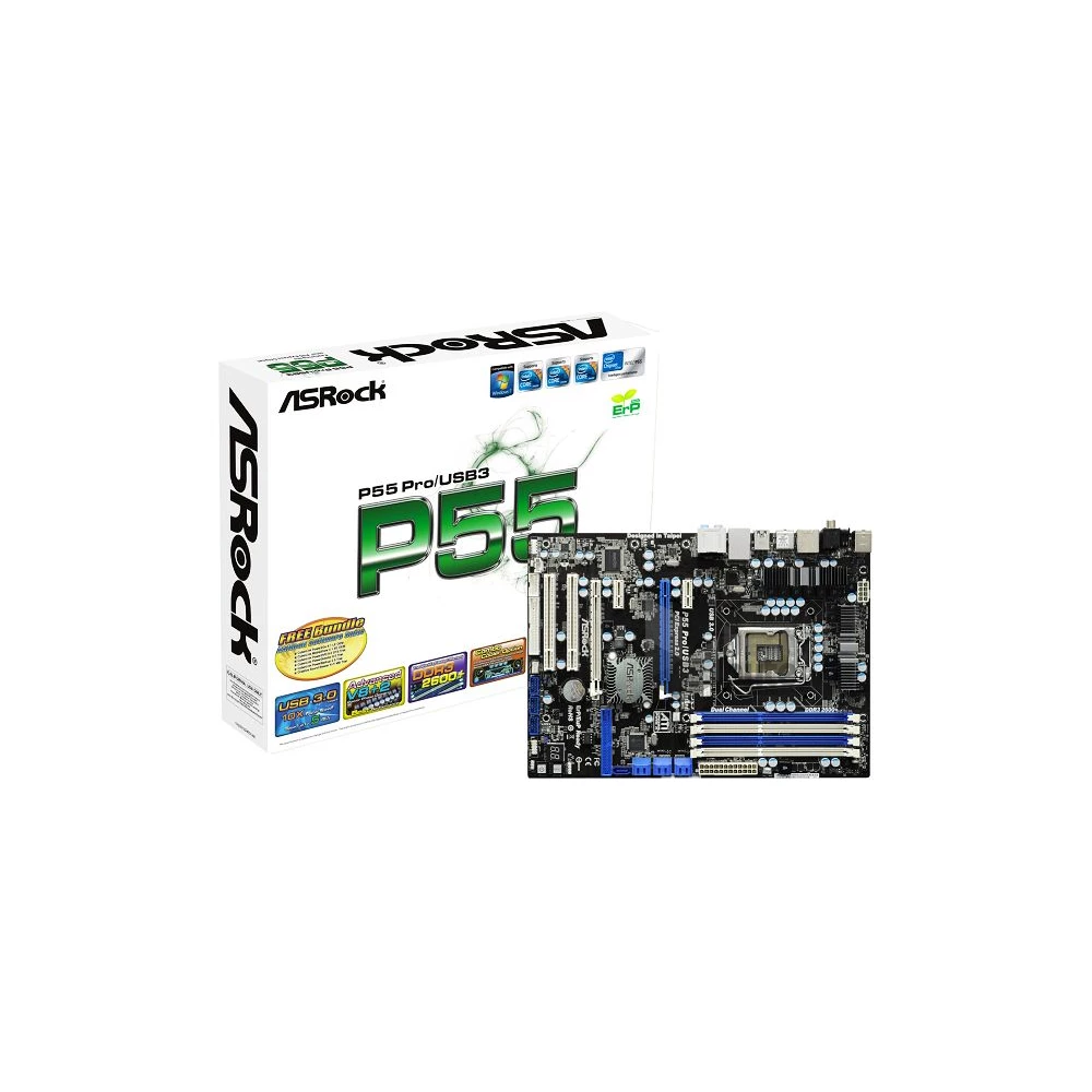 ASRock P55 PRO/USB3 Intel P55 LGA1156 ATX alaplap