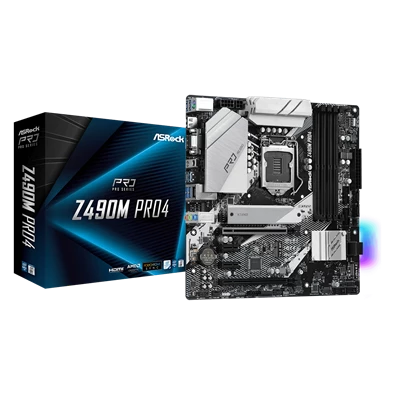 ASRock Z490M PRO4 Intel Z490 LGA1200 mATX alaplap