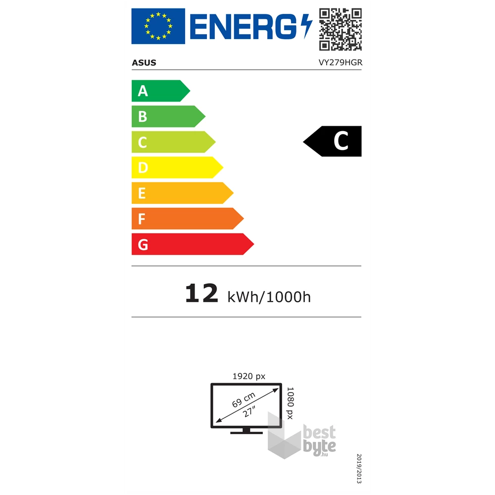 ASUS 27" VY279HGR FHD IPS LED HDMI/VGA 120Hz gamer monitor