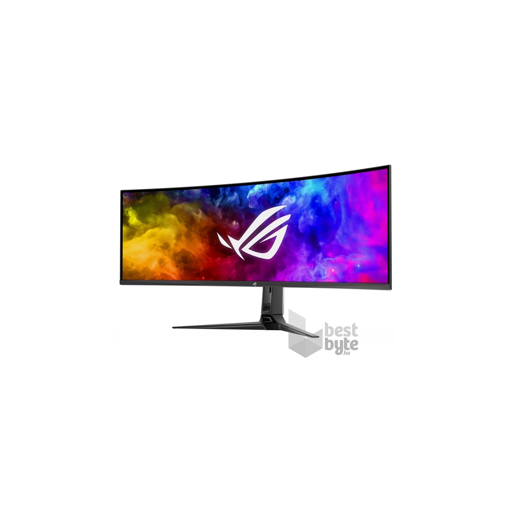 ASUS 49" ROG Swift PG49WCD DQHD QD-OLED 144Hz HDMI/DP/USB ívelt gamer monitor