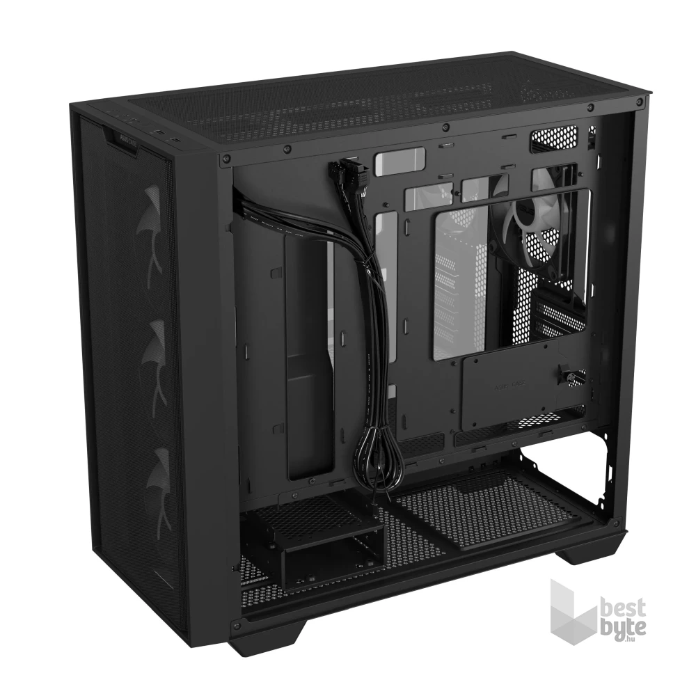 ASUS A21 PLUS fekete (táp nélküli) ablakos mATX ház