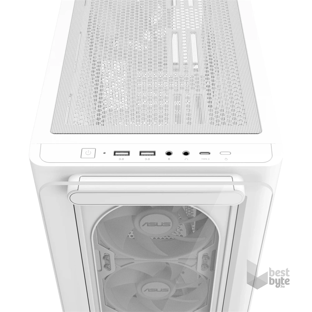 ASUS A23 PLUS fehér (táp nélküli) ablakos mATX ház