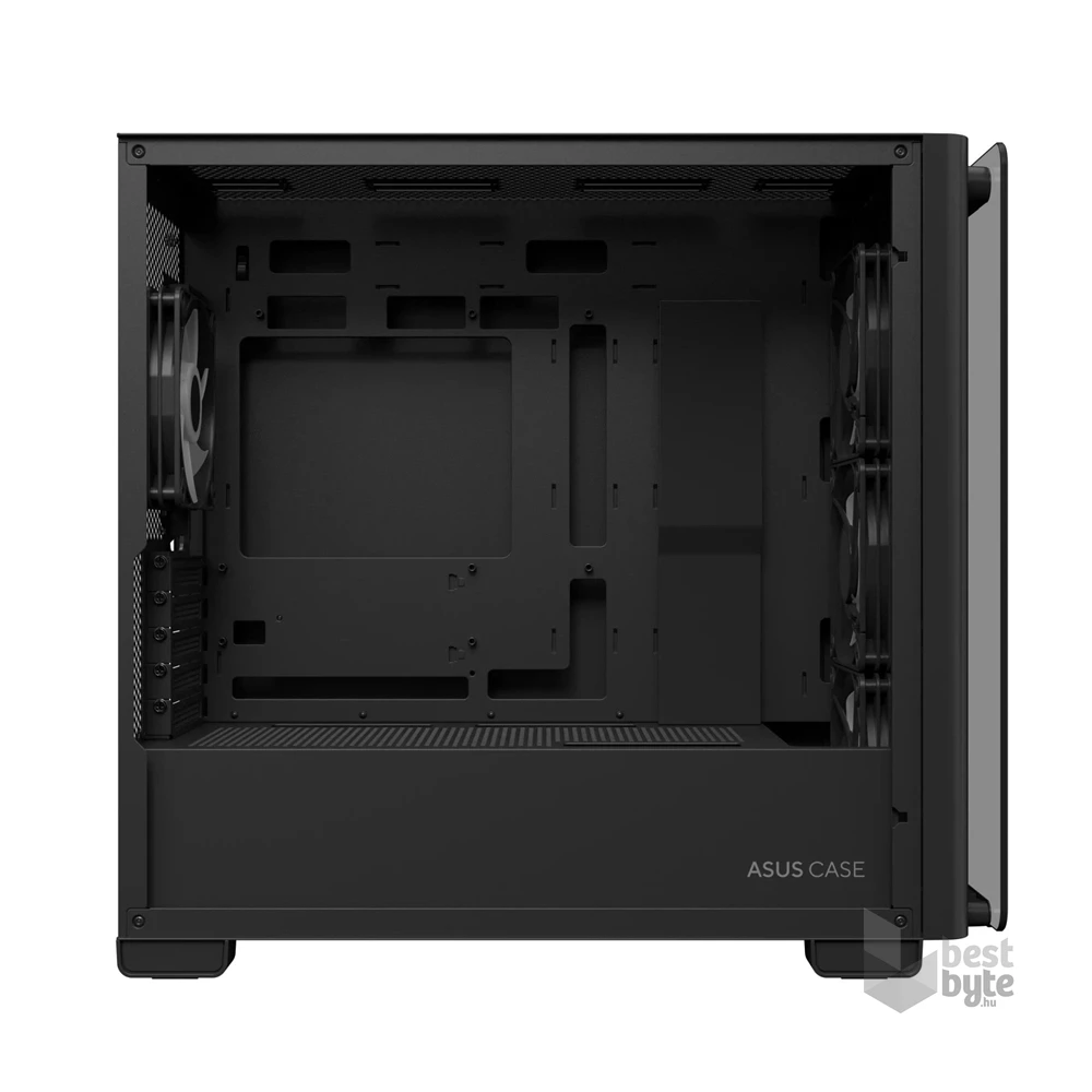 ASUS A23 PLUS fekete (táp nélküli) ablakos mATX ház