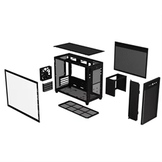 ASUS ASUS Prime AP201 fekete (táp nélküli) ablakos mATX ház