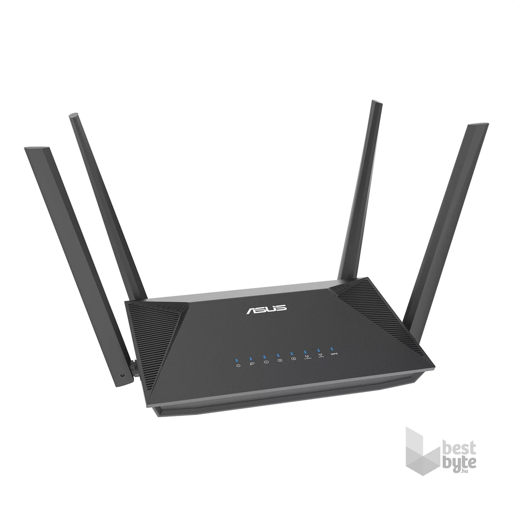 ASUS RT-AX52 (AX1800) 574+1201Mbps fekete vezeték nélküli router