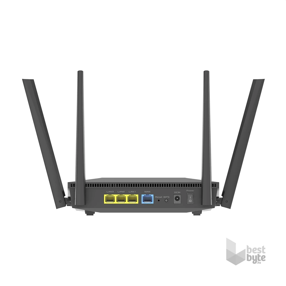 ASUS RT-AX52 (AX1800) 574+1201Mbps fekete vezeték nélküli router