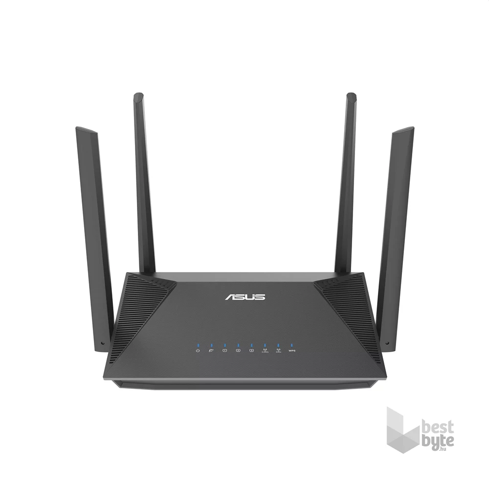 ASUS RT-AX52 (AX1800) 574+1201Mbps fekete vezeték nélküli router