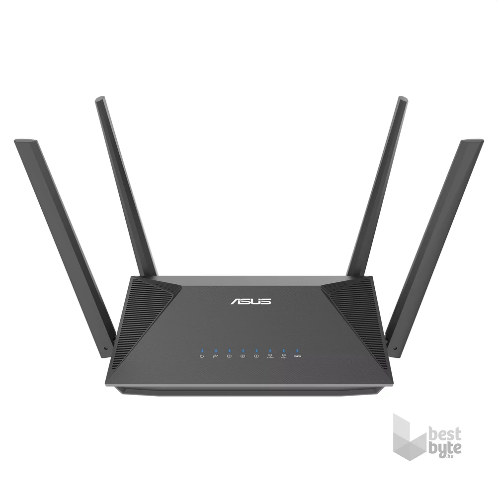 ASUS RT-AX52 (AX1800) 574+1201Mbps fekete vezeték nélküli router