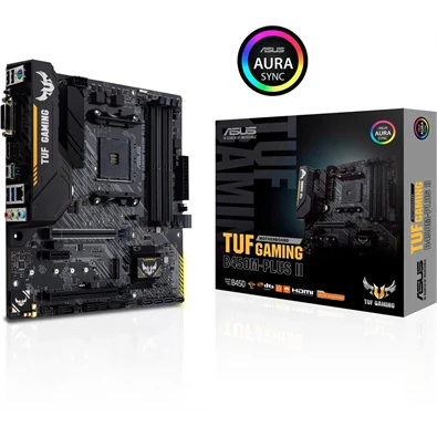 ASUS Alaplap AM4 TUF GAMING B450M-PLUS II AMD B450, mATX