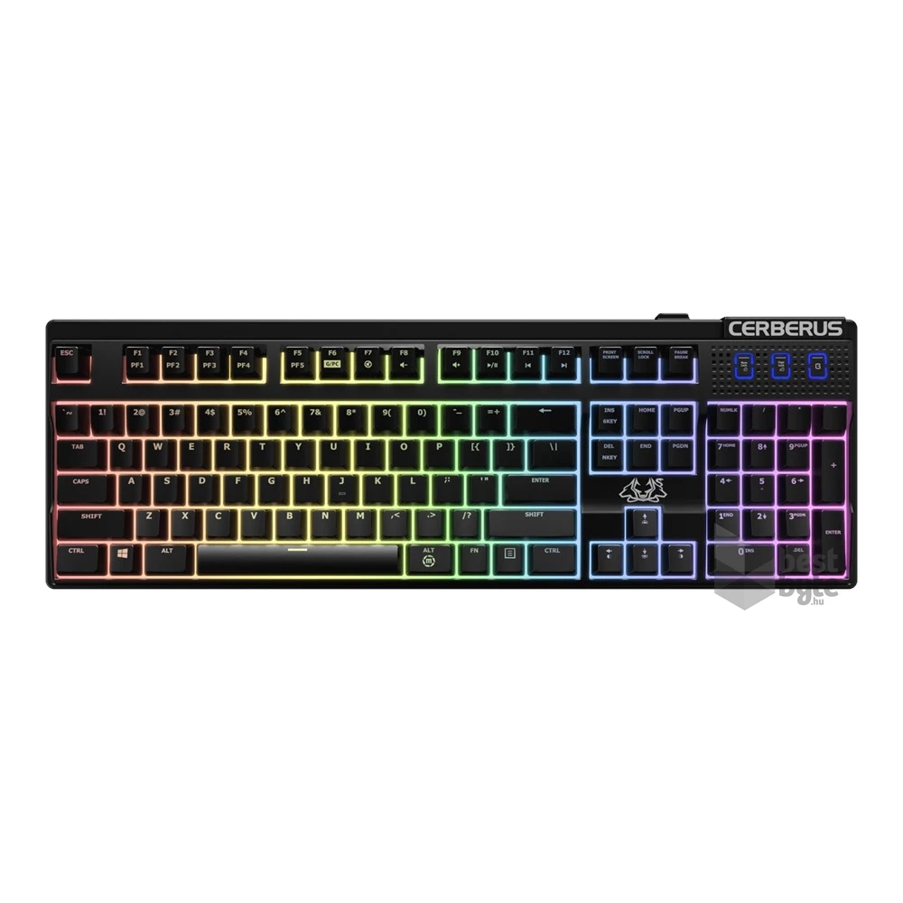 ASUS Cerberus mech HUN RGB világító gamer billentyűzet