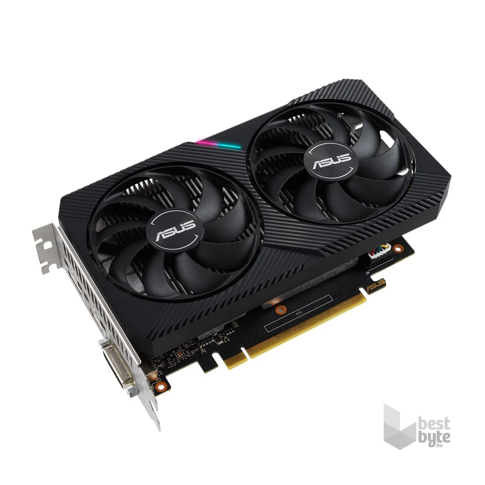 ASUS DUAL-GTX1650-O4GD6-MINI nVidia 4GB GDDR6 128bit PCIe videokártya