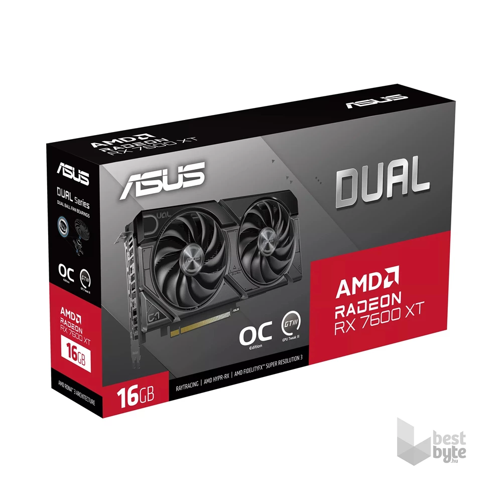 ASUS DUAL AMD RADEON RX 7600 XT16GB GDDR6