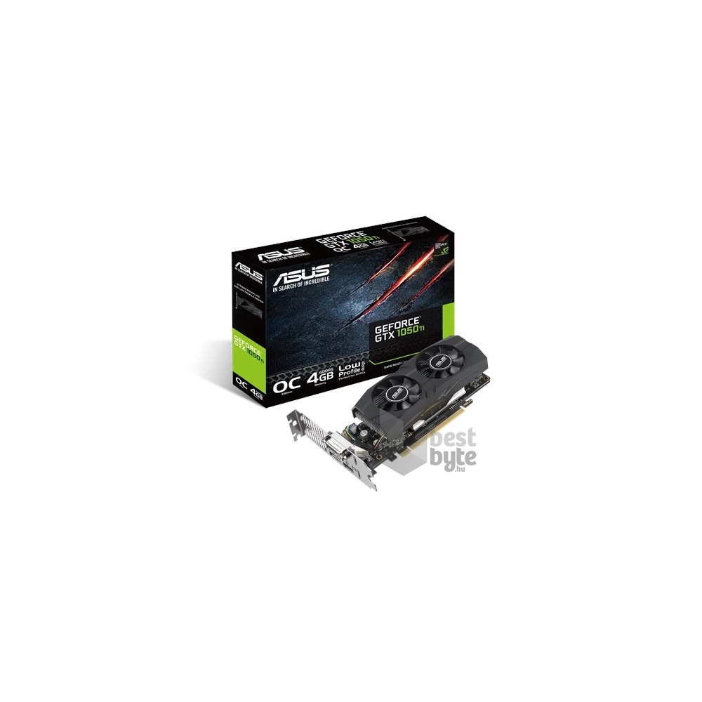 ASUS GTX1050TI-O4G-LP-BRK nVidia 4GB GDDR5 128bit PCIe videokártya