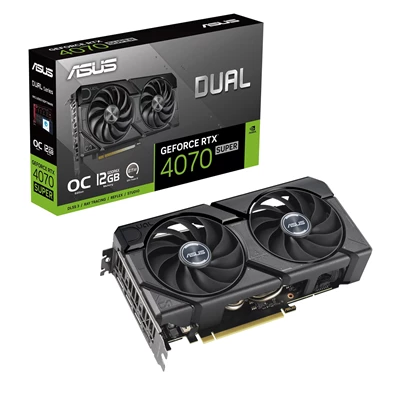 ASUS GeForce RTX 4070 SUPER Dual OC Evo nVidia 12GB GDDR6X 192bit PCIe videókártya