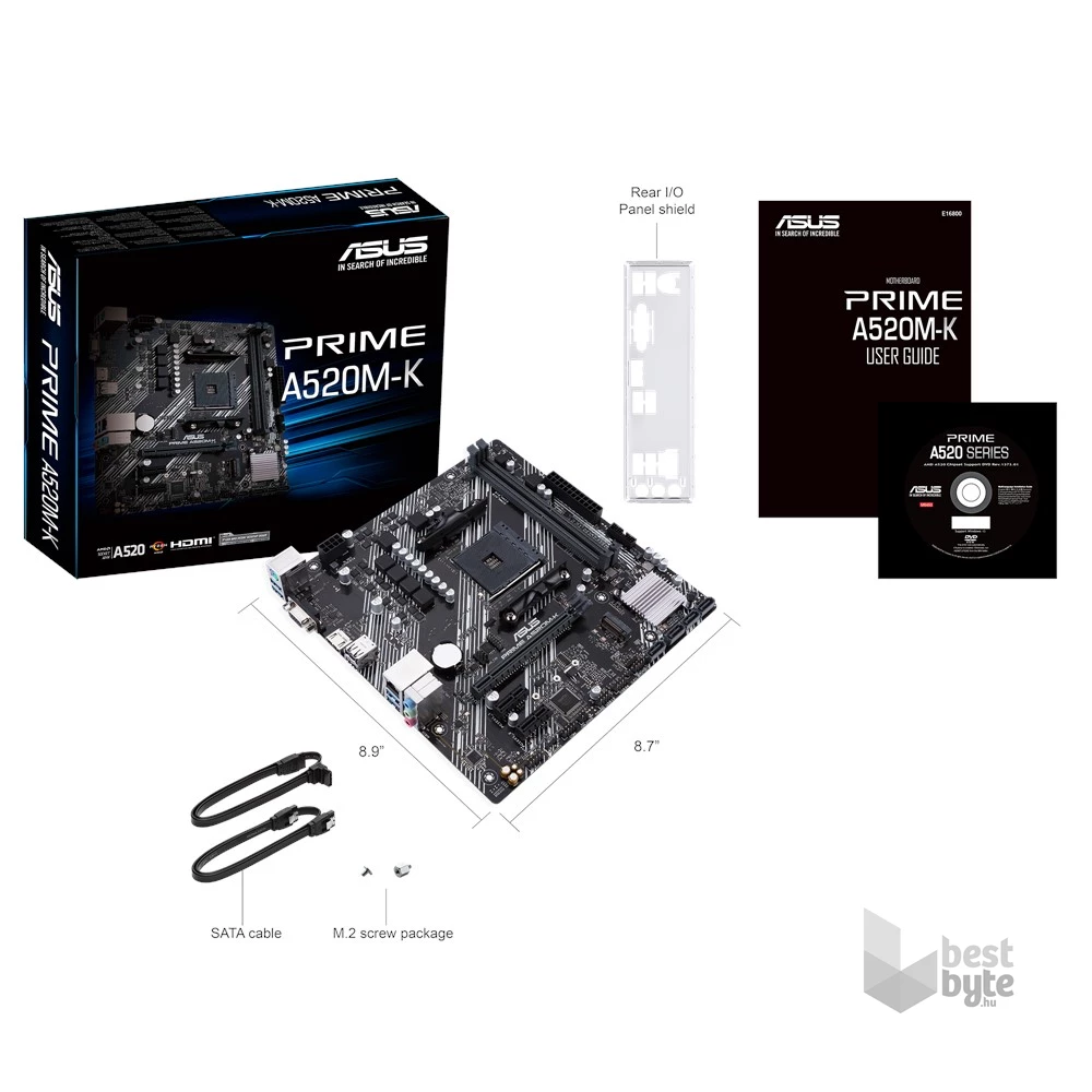 ASUS PRIME A520M-K AMD A520 SocketAM4 mATX alaplap