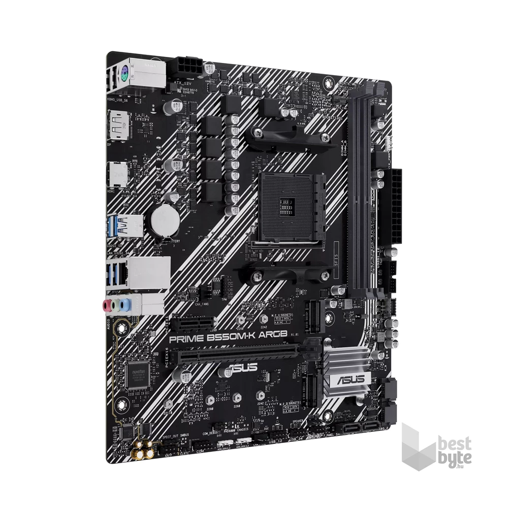 ASUS PRIME B550M-K ARGB AMD B550 SocketAM4 mATX alaplap