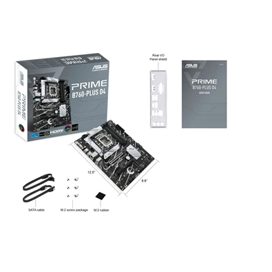 ASUS PRIME B760-PLUS D4 Intel B760 LGA1700 ATX alaplap