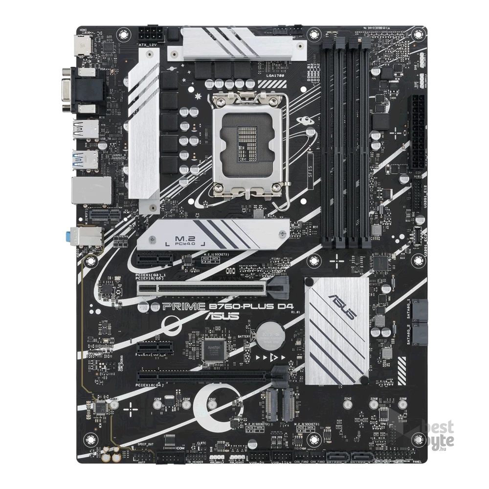 ASUS PRIME B760-PLUS D4 Intel B760 LGA1700 ATX alaplap