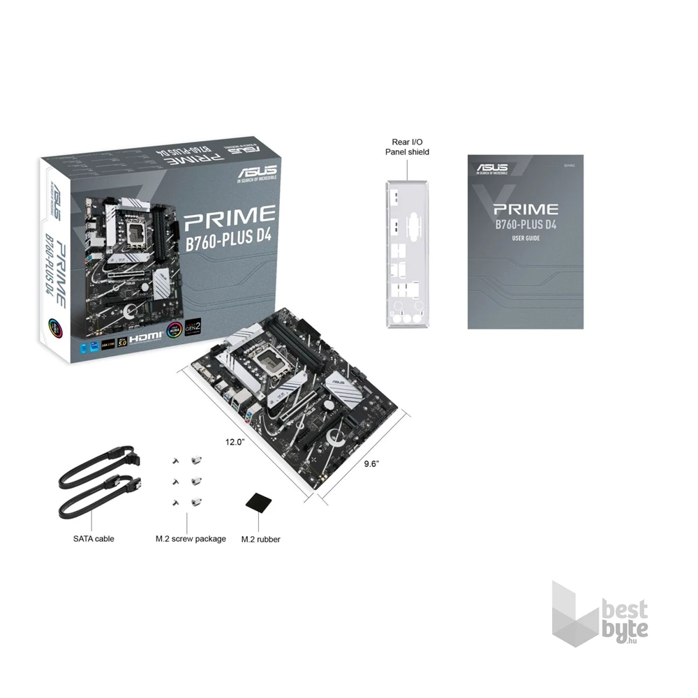 ASUS PRIME B760-PLUS D4 Intel B760 LGA1700 ATX alaplap