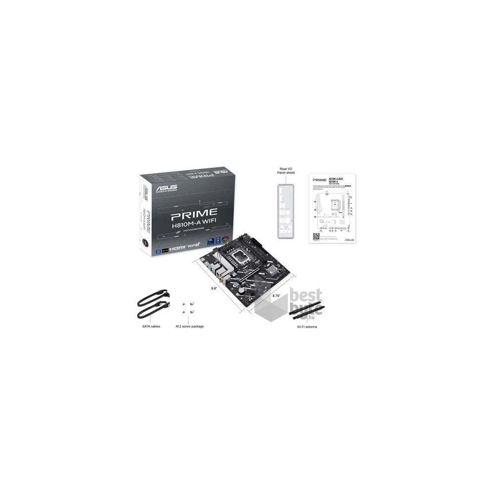 ASUS PRIME H810M-A Wi-Fi Intel H810 LGA1851 mATX alaplap