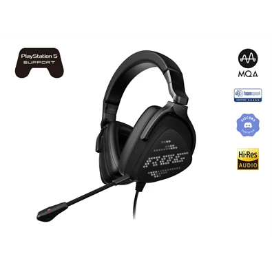 ASUS ROG DELTA S ANIMATE fekete gamer headset