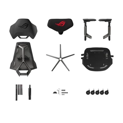 ASUS ROG Destrier Ergo fekete gamer szék