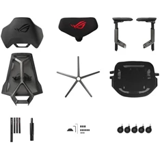 ASUS ROG Destrier Ergo fekete gamer szék