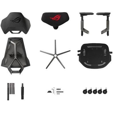 ASUS ROG Destrier Ergo fekete gamer szék