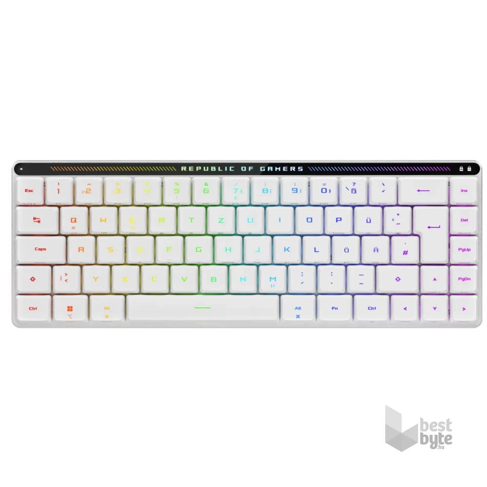 ASUS ROG Falchion RX Low Profile fehér vezeték nélküli billentyűzet