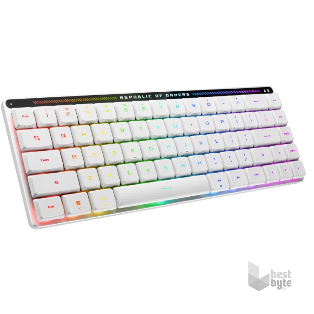 ASUS ROG Falchion RX Low Profile fehér vezeték nélküli billentyűzet