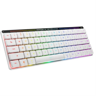 ASUS ROG Falchion RX Low Profile fehér vezeték nélküli billentyűzet