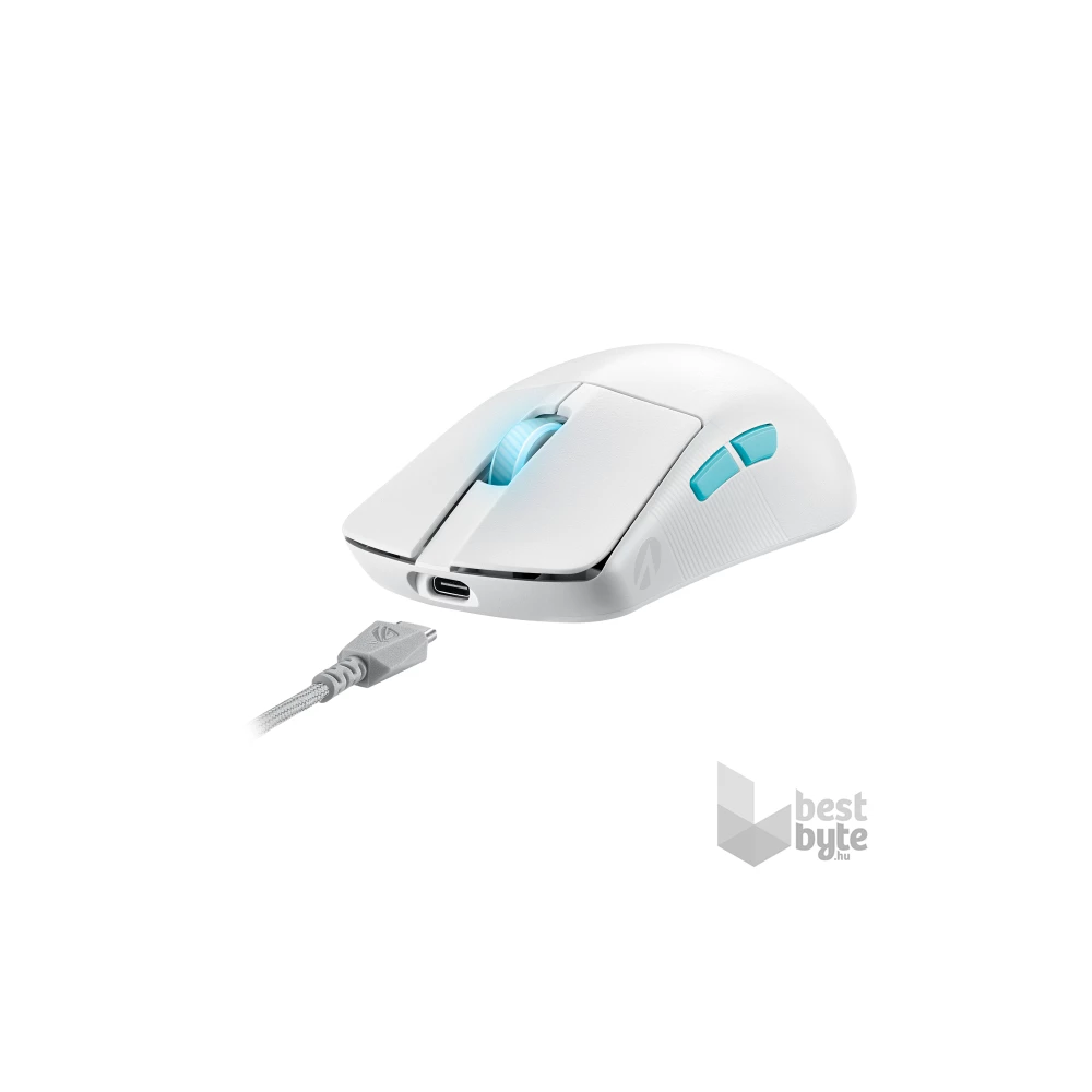 ASUS ROG Harpe Ace Aim Lab Edition RF/Bluetooth/USB fehér vezeték nélkül egér