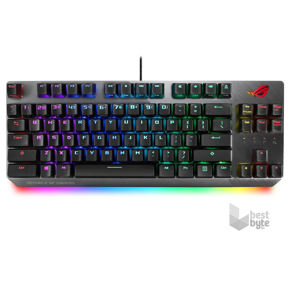 ASUS ROG STRIX SCOPE NX TKL HUN RGB mechanikus gamer billentyűzet