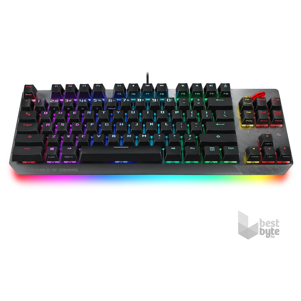ASUS ROG STRIX SCOPE NX TKL HUN RGB mechanikus gamer billentyűzet